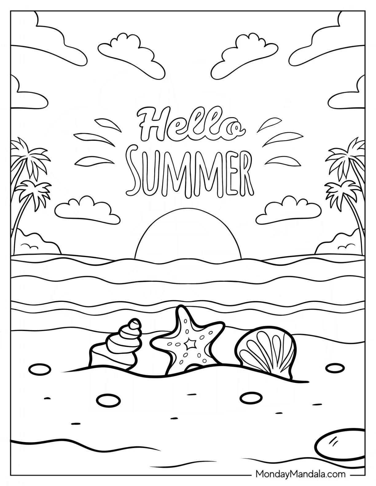 26 Beach Coloring Pages (Free PDF Printables) 26 Beach Coloring Pages (Free PDF Printables)