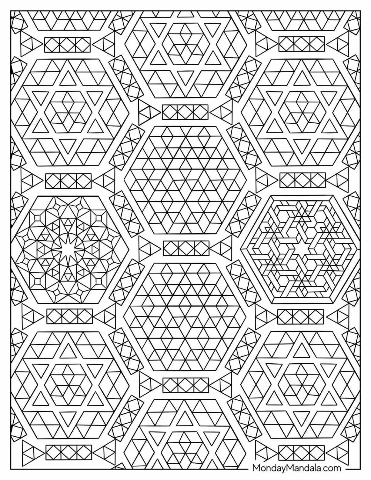 Printable Coloring Pages Geometric Shapes Cool Geometric Design