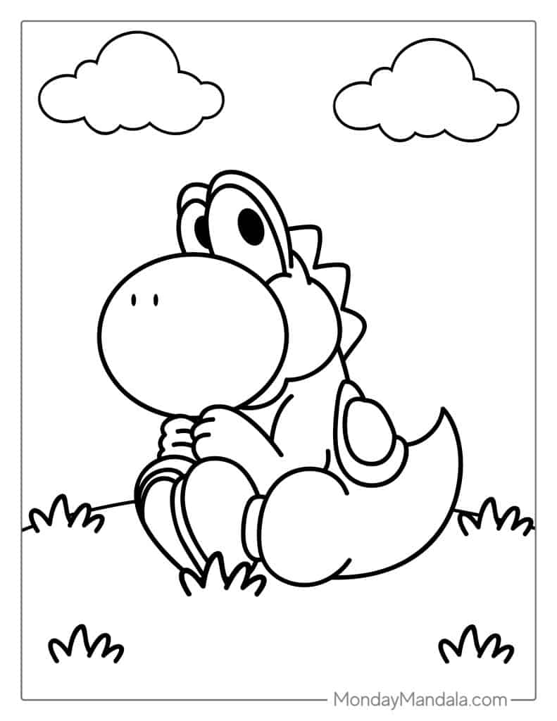 Yoshi Coloring Pages To Print