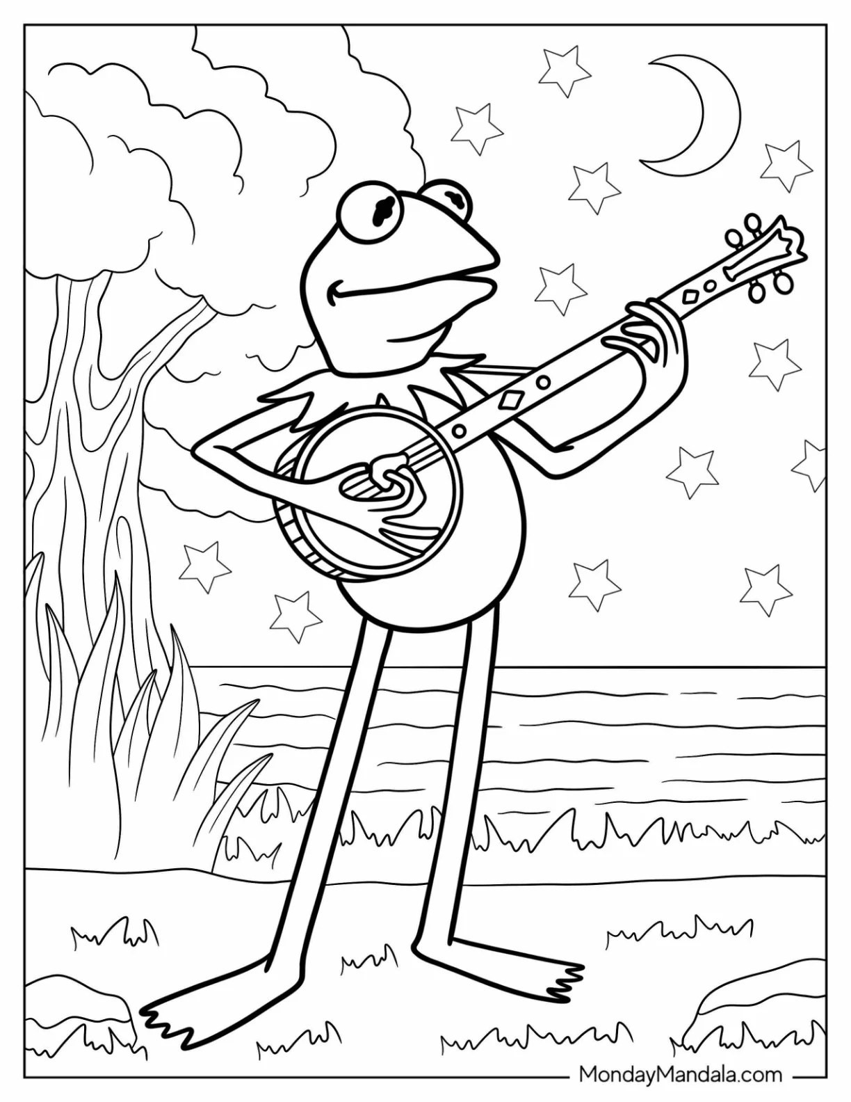 20 Kermit Coloring Pages (Free PDF Printables)