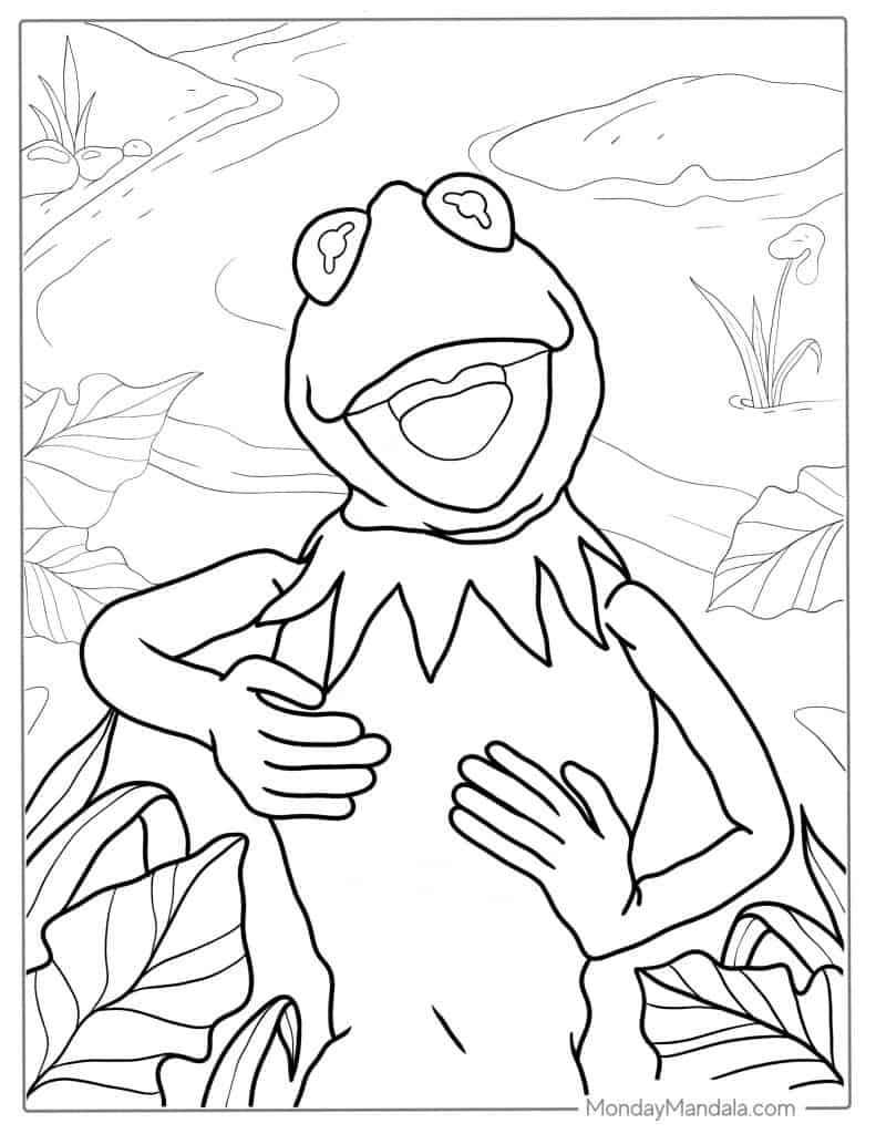 Kermit The Frog Coloring Pages