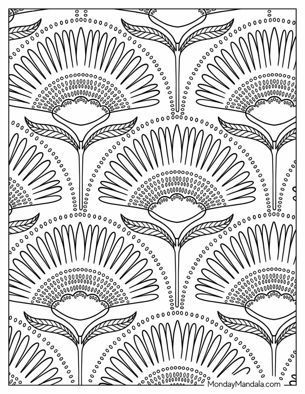 20 Pattern Coloring Pages (Free PDF Printables)