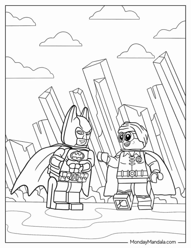 Batman Lego Batmobile Coloring Pages Color Drawing Car Printable