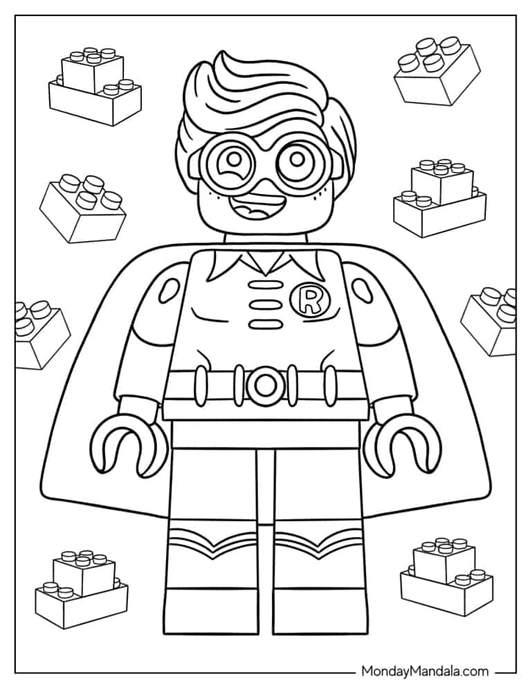30 Lego Batman Coloring Pages (Free PDF Printables)