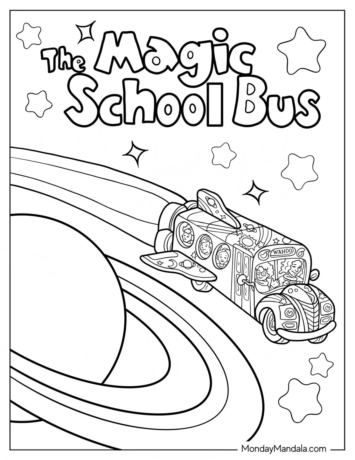 20 Magic School Bus Coloring Pages (Free PDF Printables)