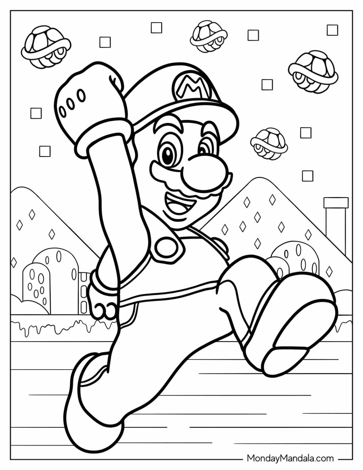 22 Nintendo Coloring Pages (Free PDF Printables)