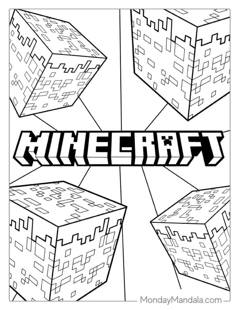 88 Minecraft Coloring Pages (Free PDF Printables)