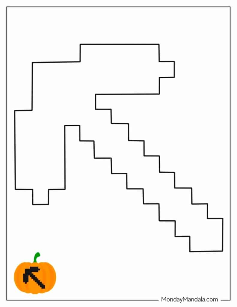 Minecraft Pumpkin Stencil Minecraft Pumpkin Stencil