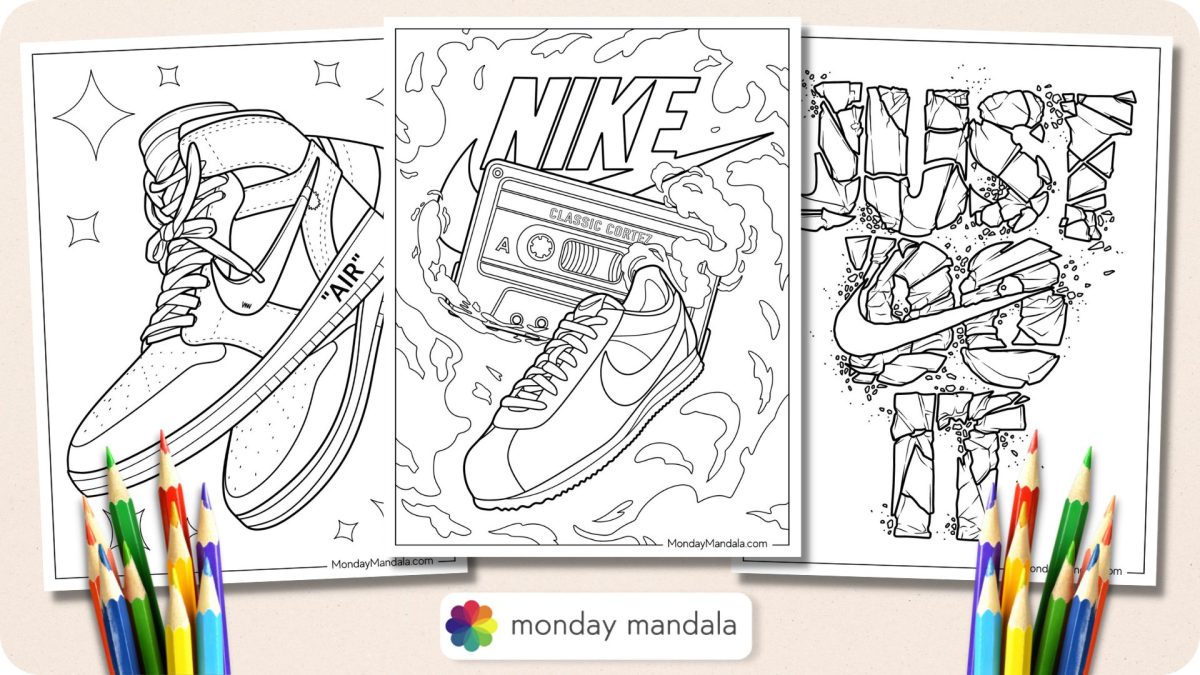 20 Nike Coloring Pages (Free PDF Printables)