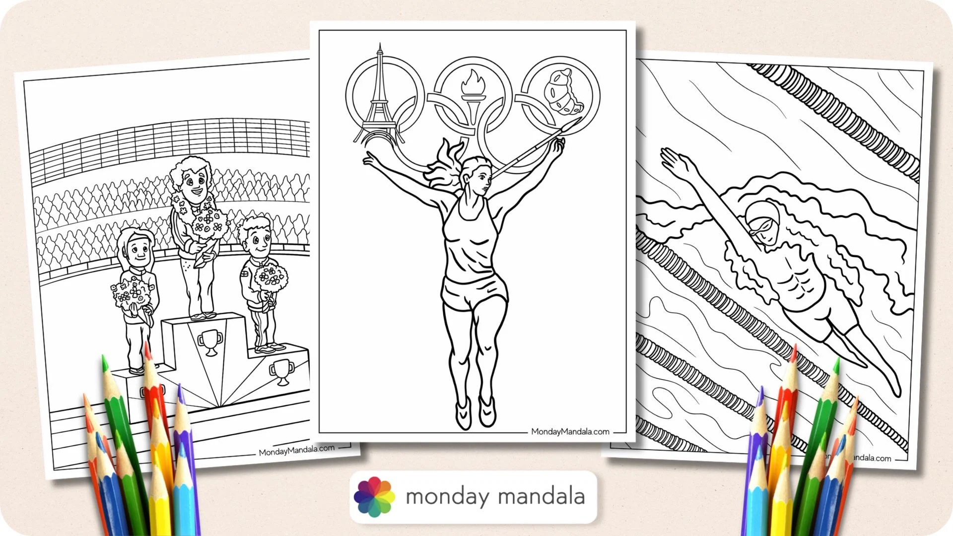 20 Olympics Coloring Pages (Free PDF Printables)