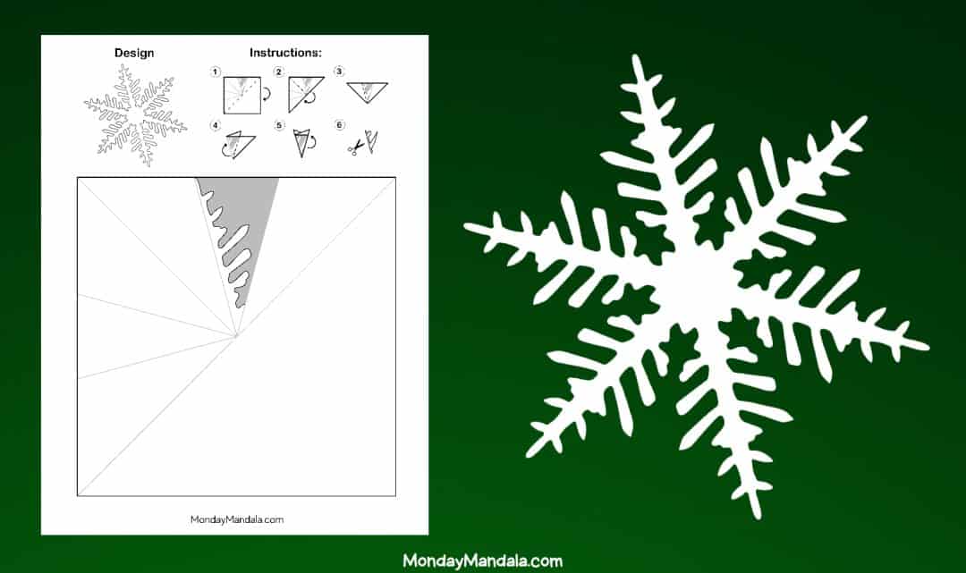 150 Paper Snowflake Templates (Free PDF Printables)