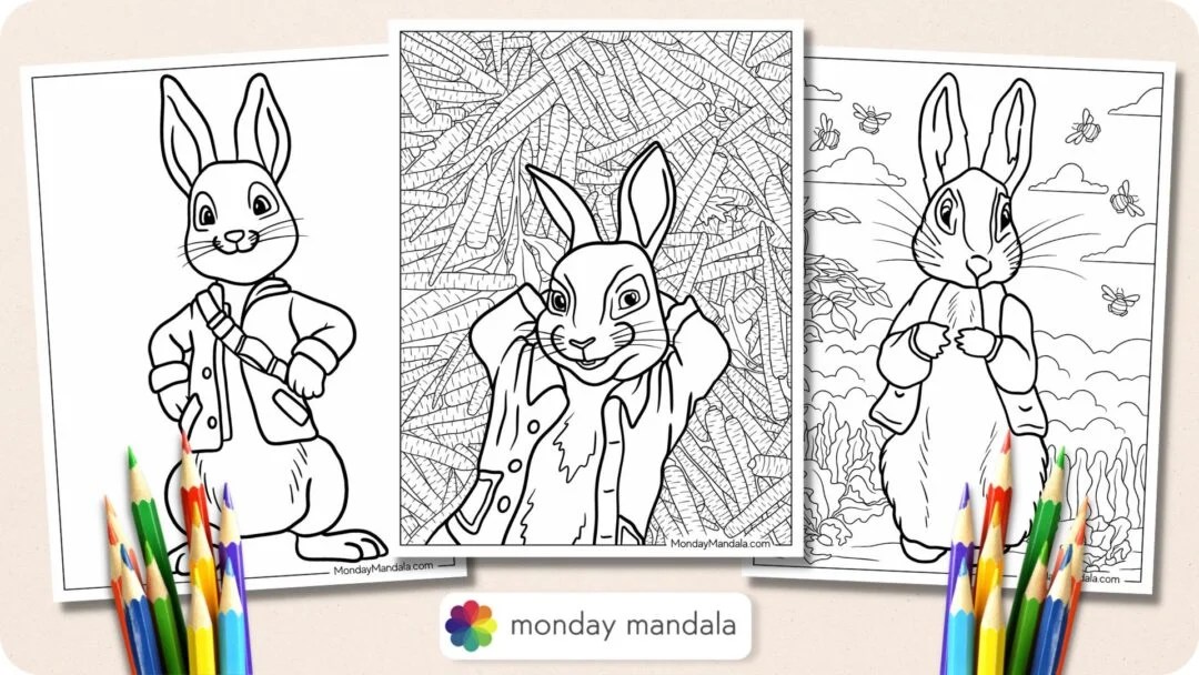 20 Peter Rabbit Coloring Pages (Free PDF Printables)