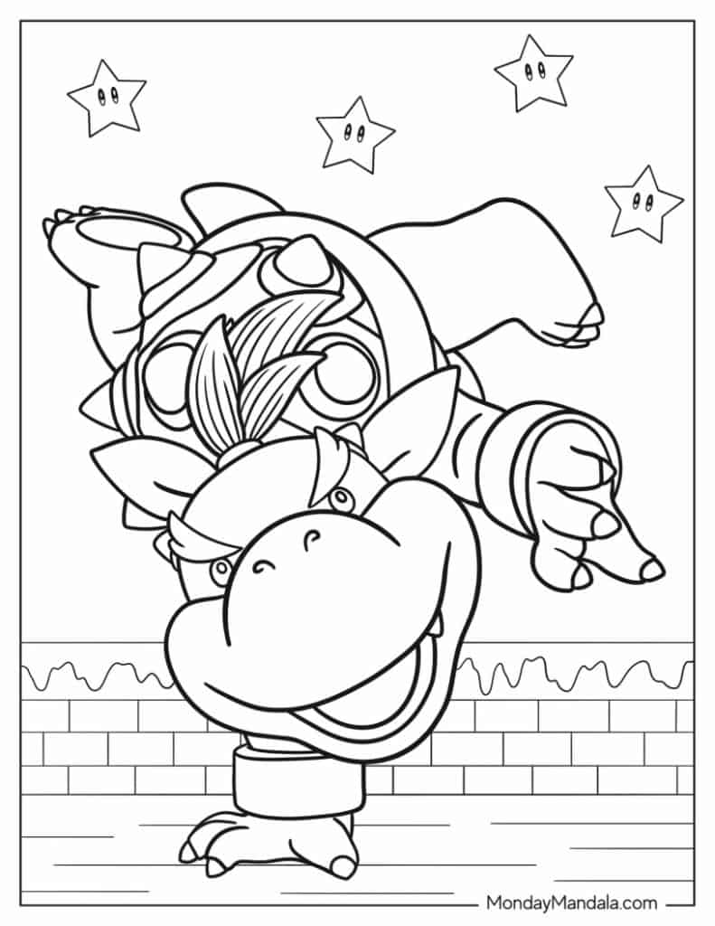 26 Bowser Coloring Pages (Free PDF Printables) turtle coloring pages
