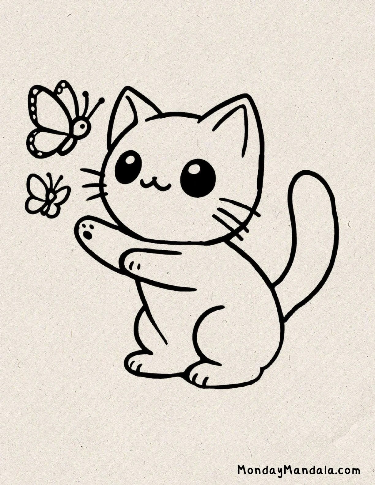 40 Cat Drawings Ideas (Free PDF Printables)