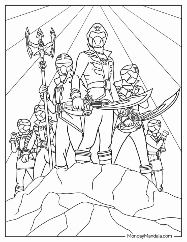 22 Power Rangers Coloring Pages (Free PDF Printables)