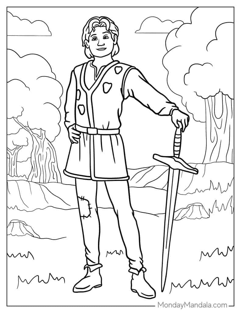 Prince Charming Coloring Pages