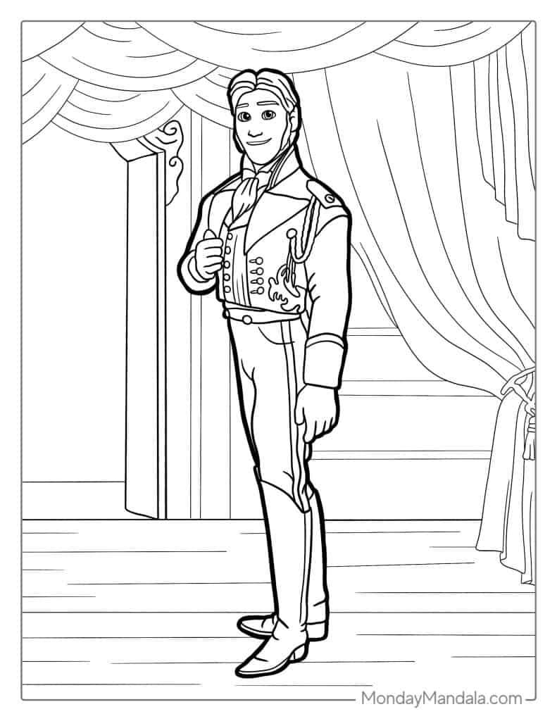 Frozen Coloring Pages Duke Of Weselton