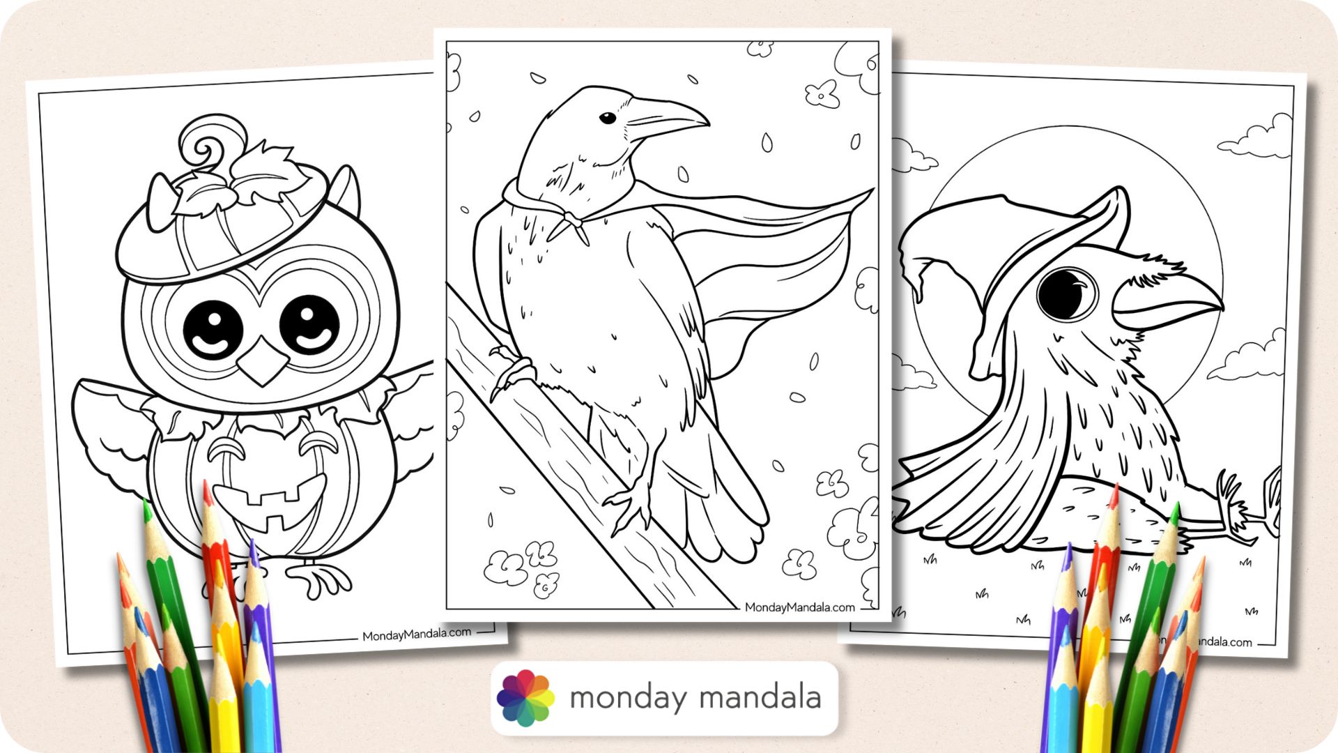 22 Raven Coloring Pages (Free PDF Printables)