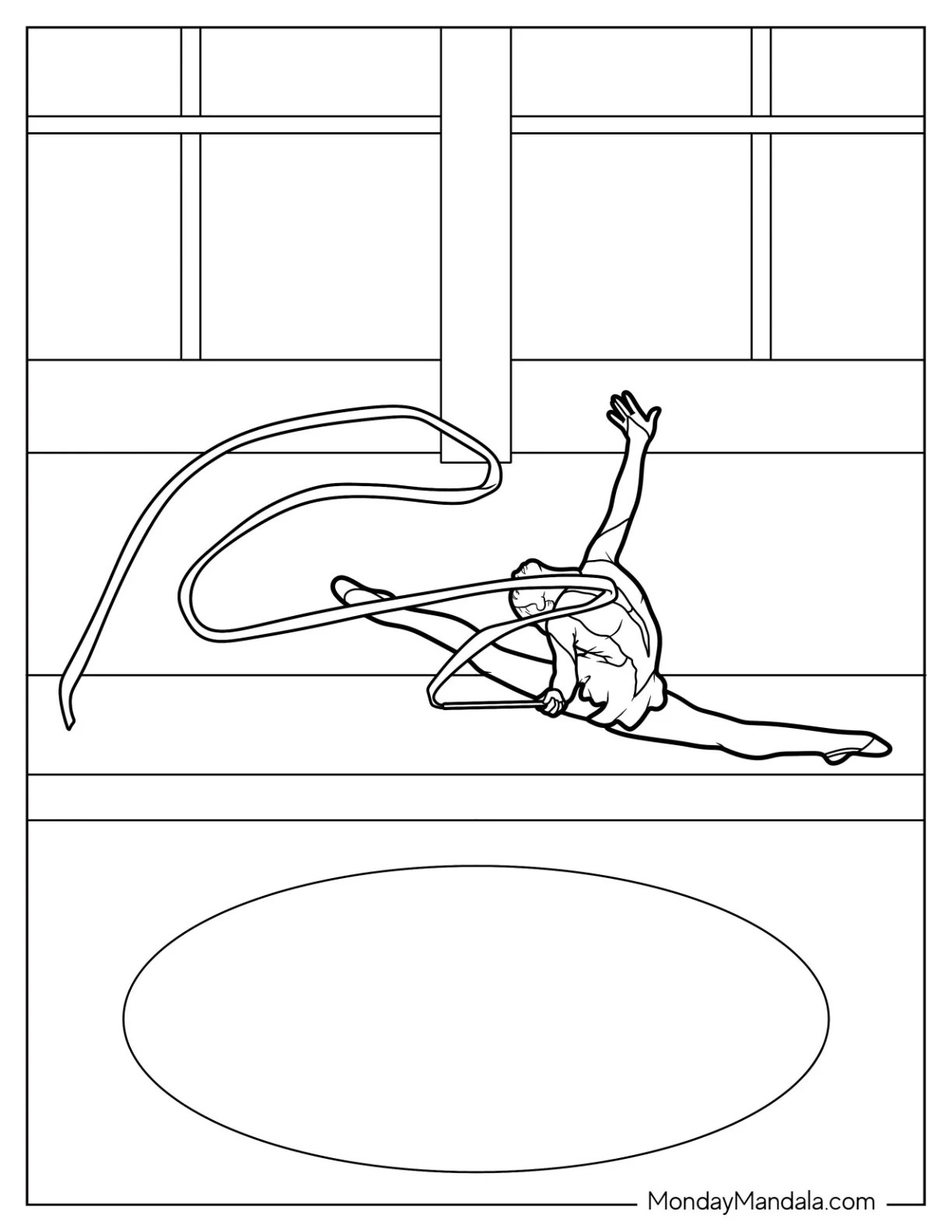 20 Gymnastics Coloring Pages (Free PDF Printables)