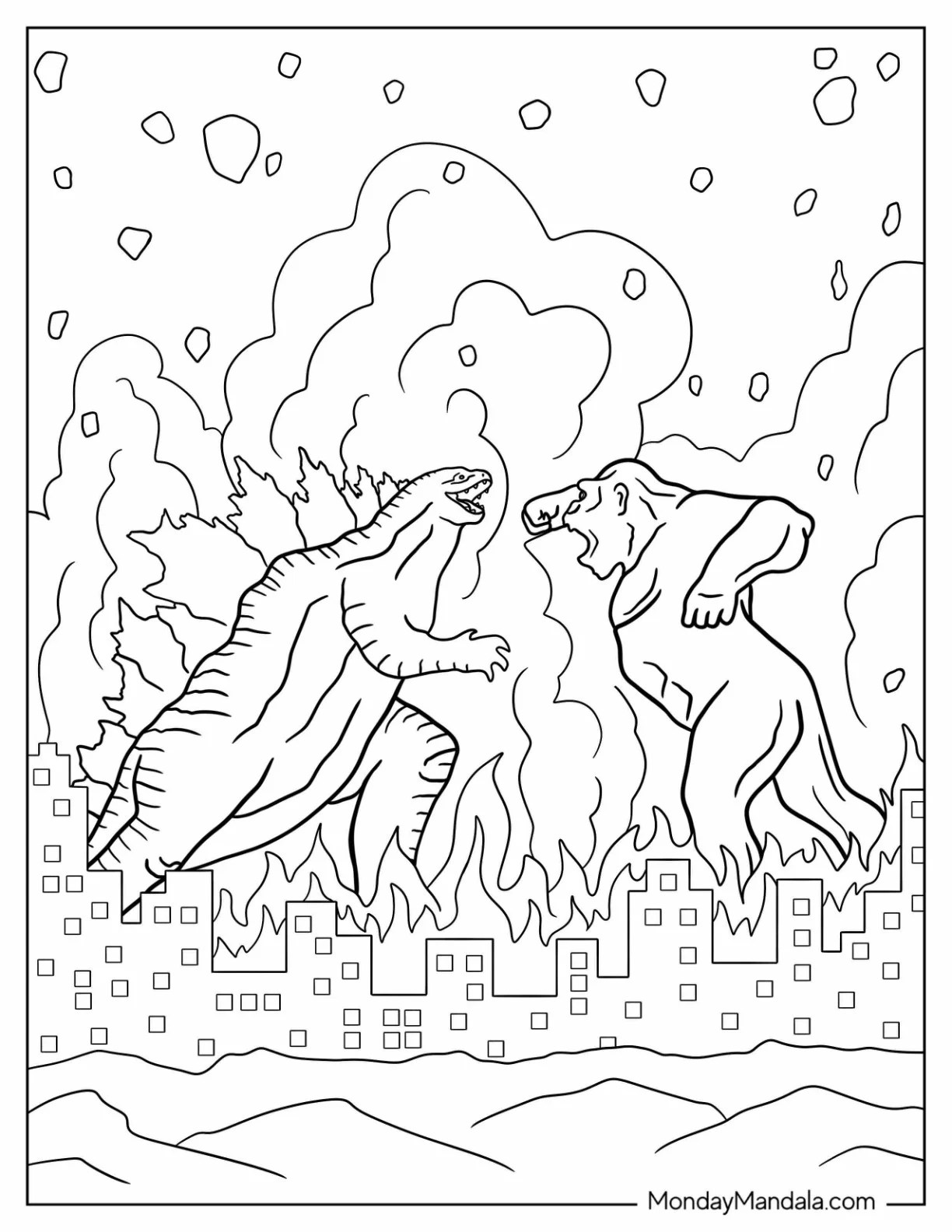 Godzilla Coloring Pages