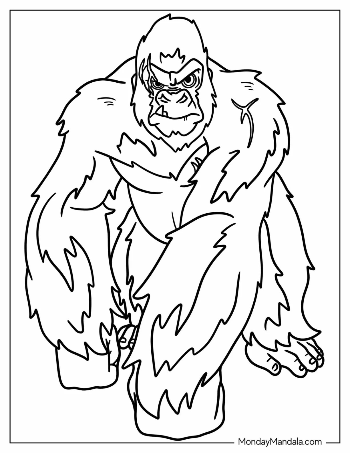 20 King Kong Coloring Pages (Free PDF Printables)