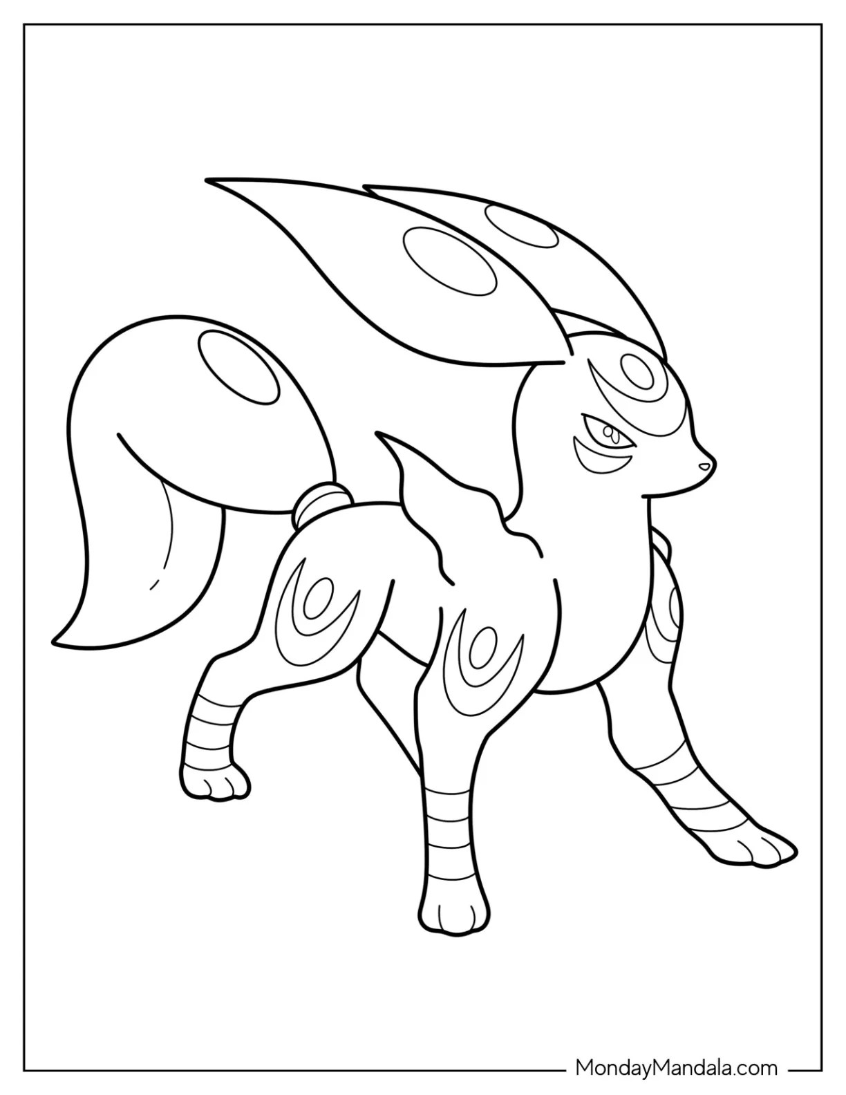20 Umbreon Coloring Pages (Free PDF Printables)