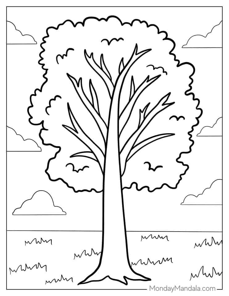 38 Tree Coloring Pages (Free PDF Printables) 38 Tree Coloring Pages (Free PDF Printables)