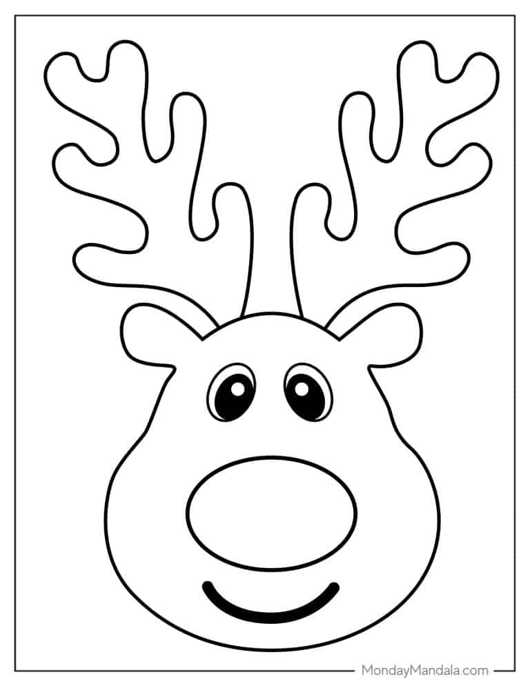 24 Rudolph Coloring Pages (Free PDF Printables)