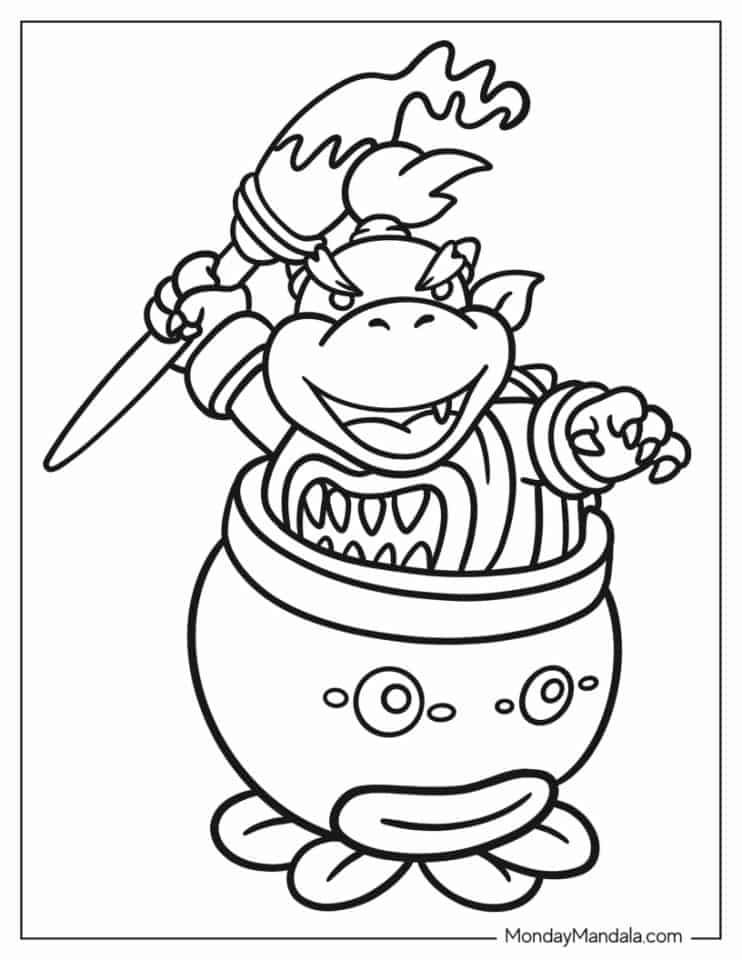 26 Bowser Coloring Pages (Free PDF Printables)