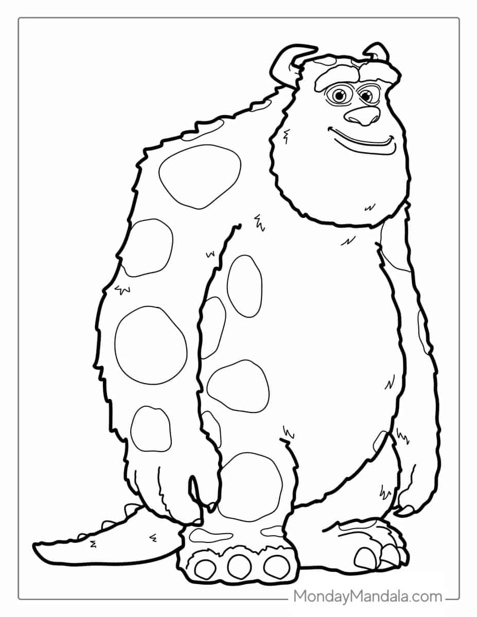 30 Monsters Inc Coloring Pages (Free PDF Printables)
