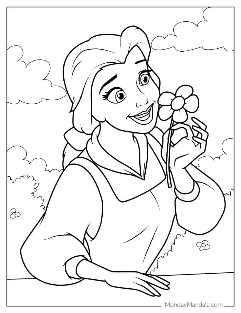 Belle Coloring Page Book