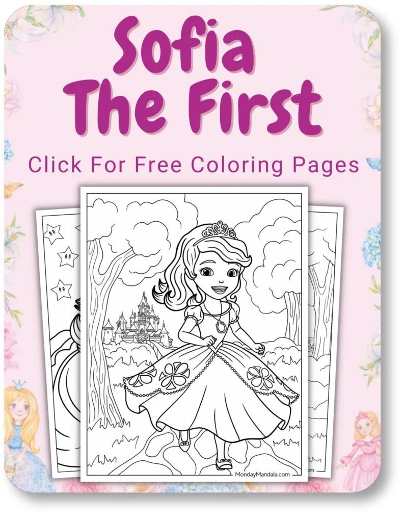 Coloring Princess Sofia 9 Free Princess Coloring Pages