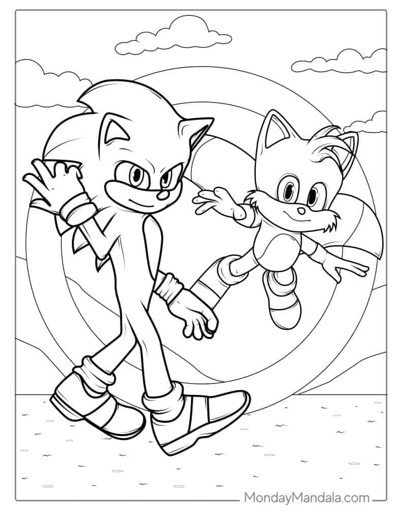 Sonic And Friends Coloring Pages