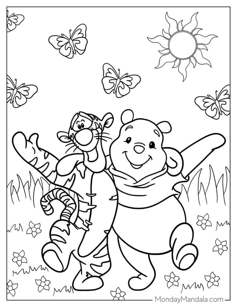 Winnie The Pooh And Friends Coloring