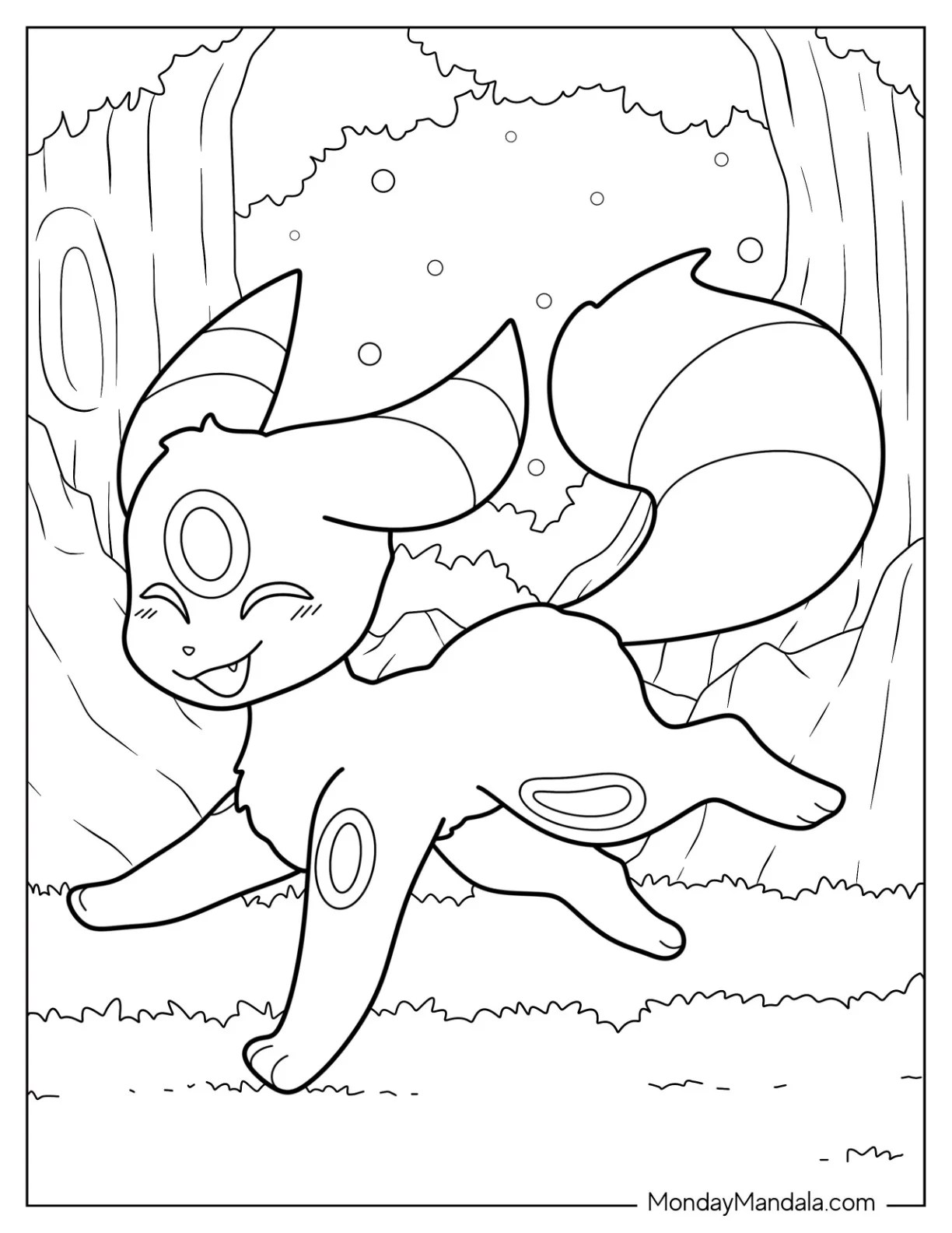 20 Umbreon Coloring Pages (Free PDF Printables)