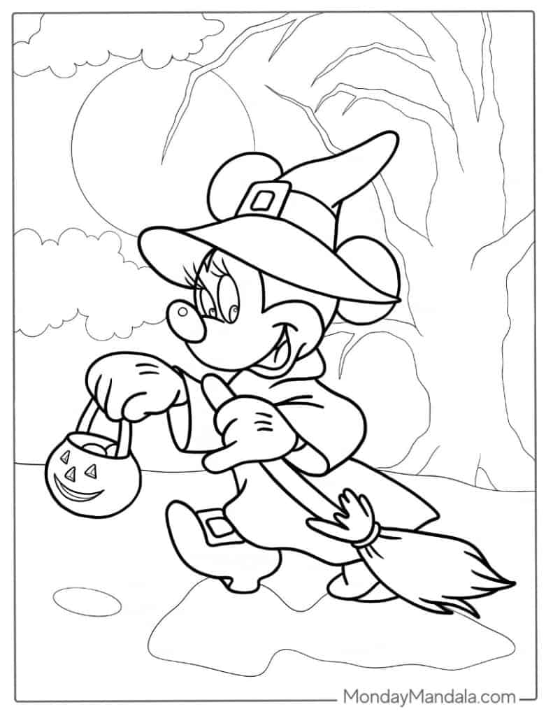 Gangster Mickey Mouse Coloring Pages