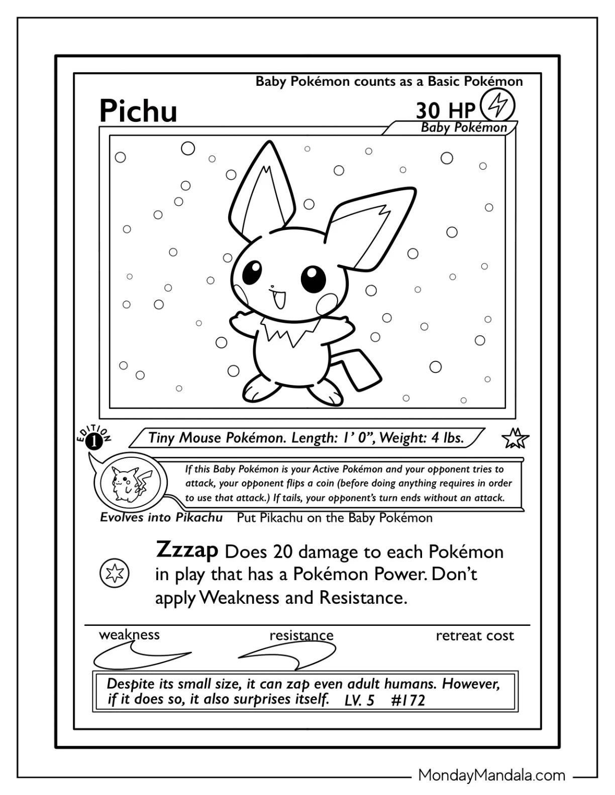 20 Pichu Coloring Pages (Free PDF Printables)