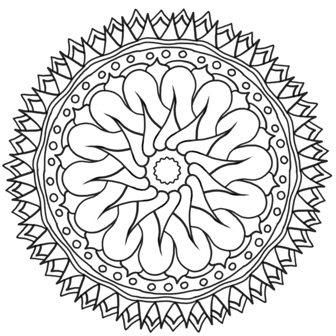 Monday Mandala Coloring Pages Coloring Pages