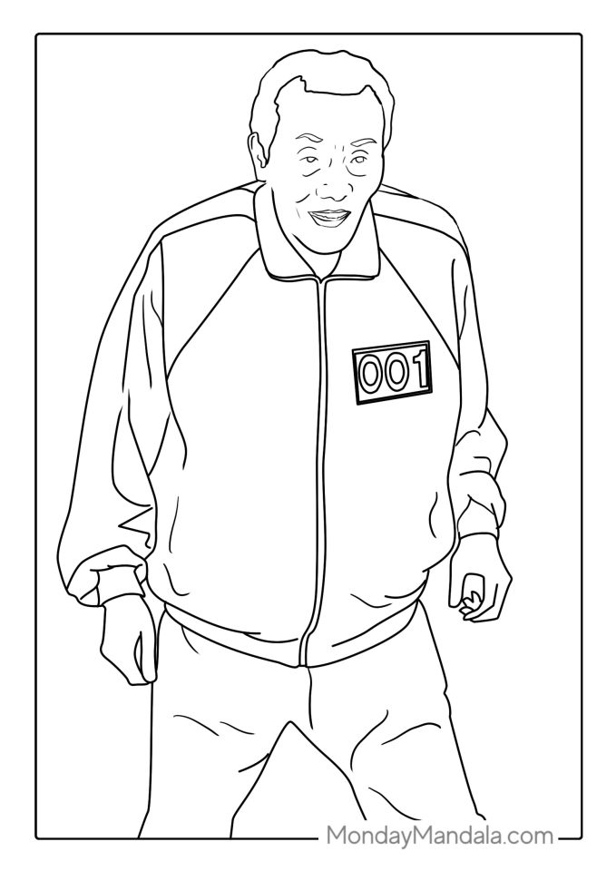 29 Squid Game Coloring Pages (Free PDF Printables)