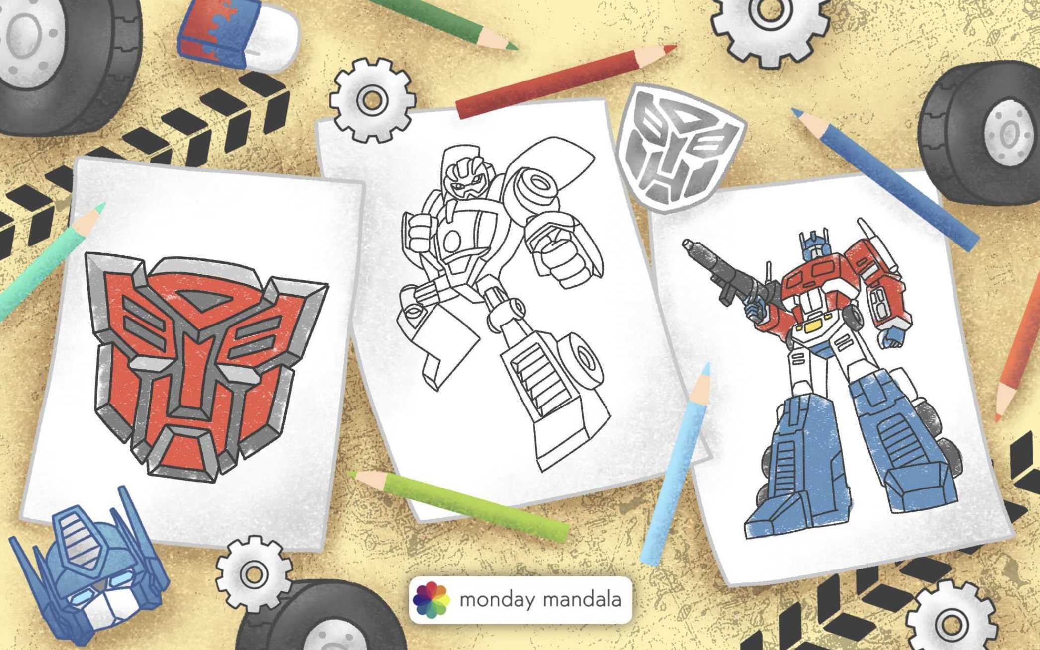 Transformer 3 Coloring Pages