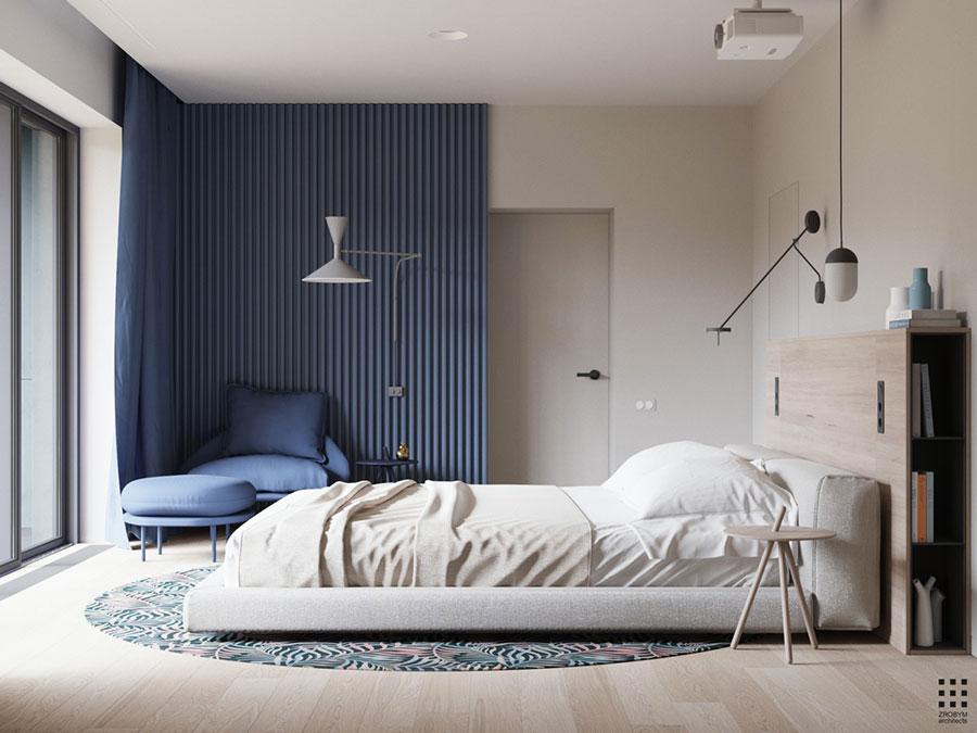 Camere da Letto Blu Tante Idee di Arredo con Diverse Sfumature