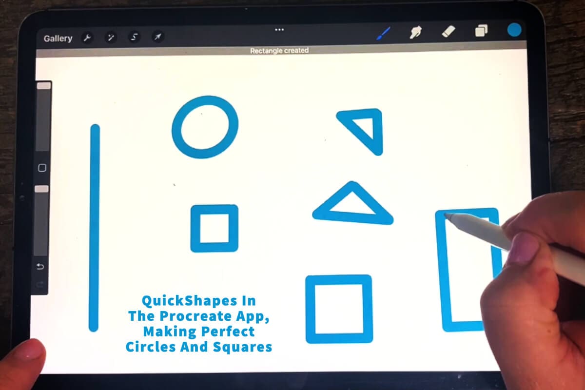 QuickShapes In The Procreate App, Making Perfect Circles And Squares