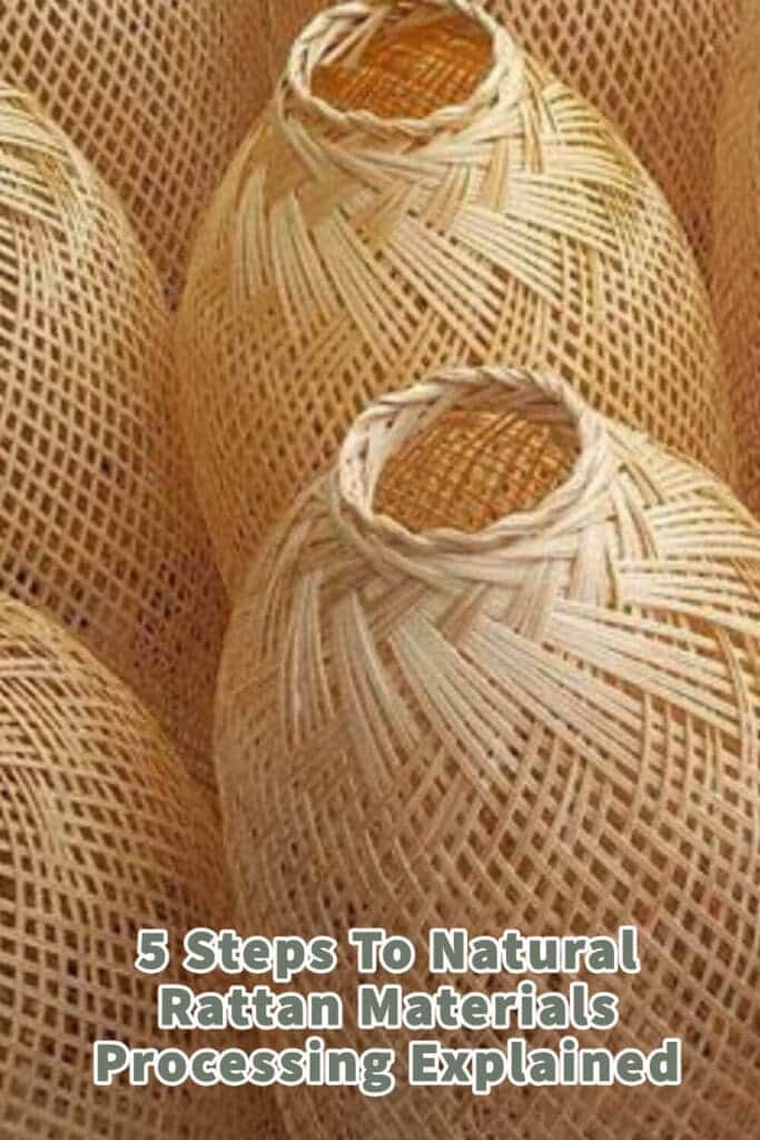 5 Steps To Natural Rattan Materials Processing Explained Mondoro