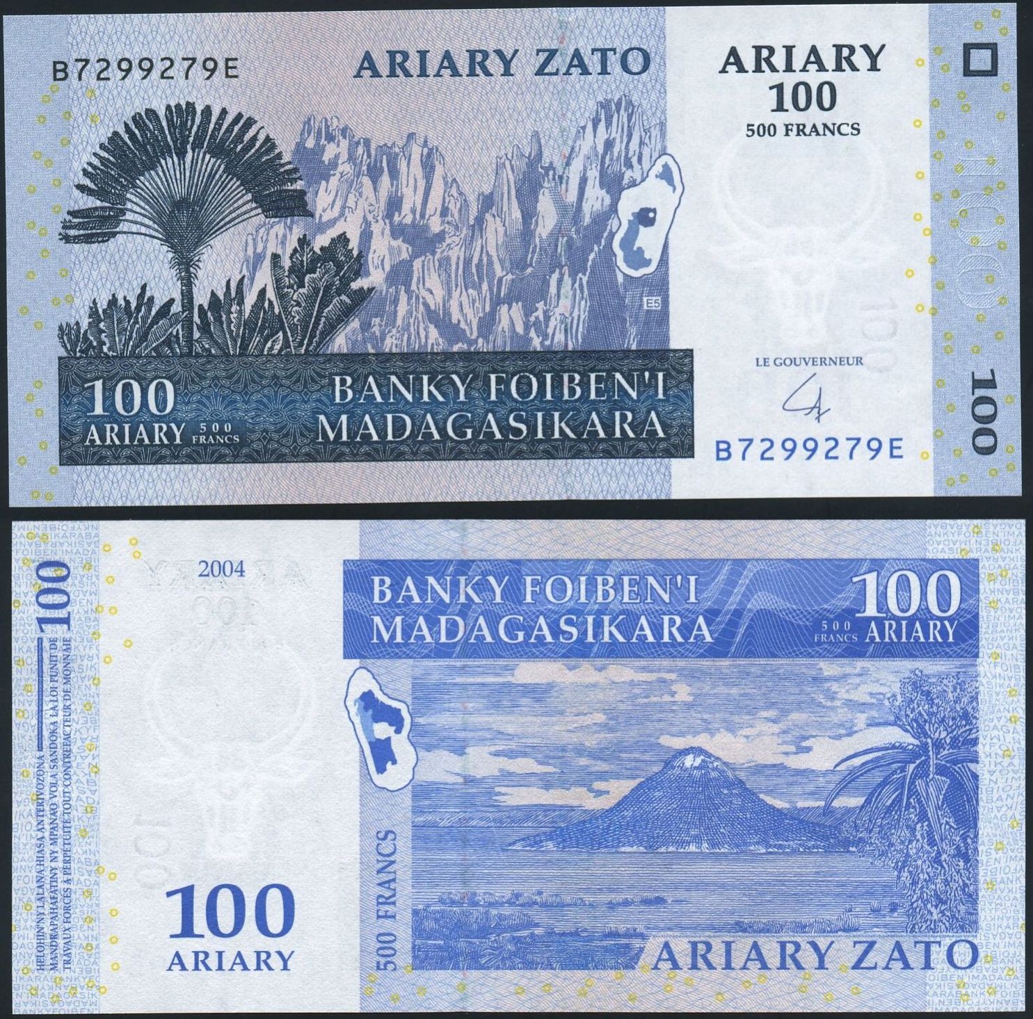 Мадагаскар — 100 ариари 2004 — Монета тут