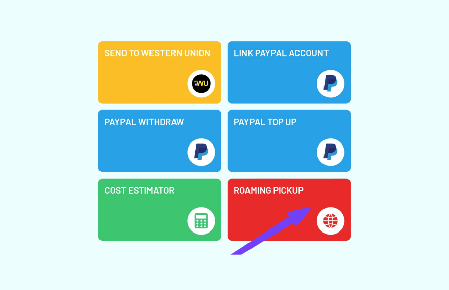 Roaming Pickup (Unlocking Convenience) — Moneyspace