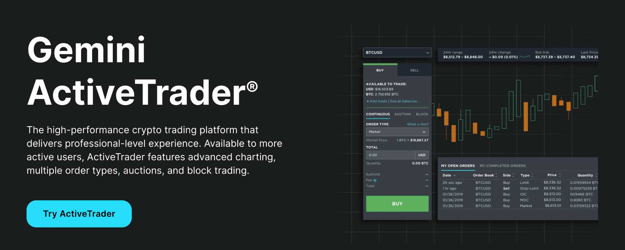 Gemini Active Trader The Ultimate Trading Platform For Crypto
