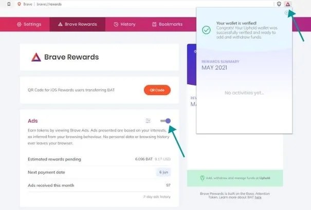 How to Earn Free Crypto Online with Brave Browser