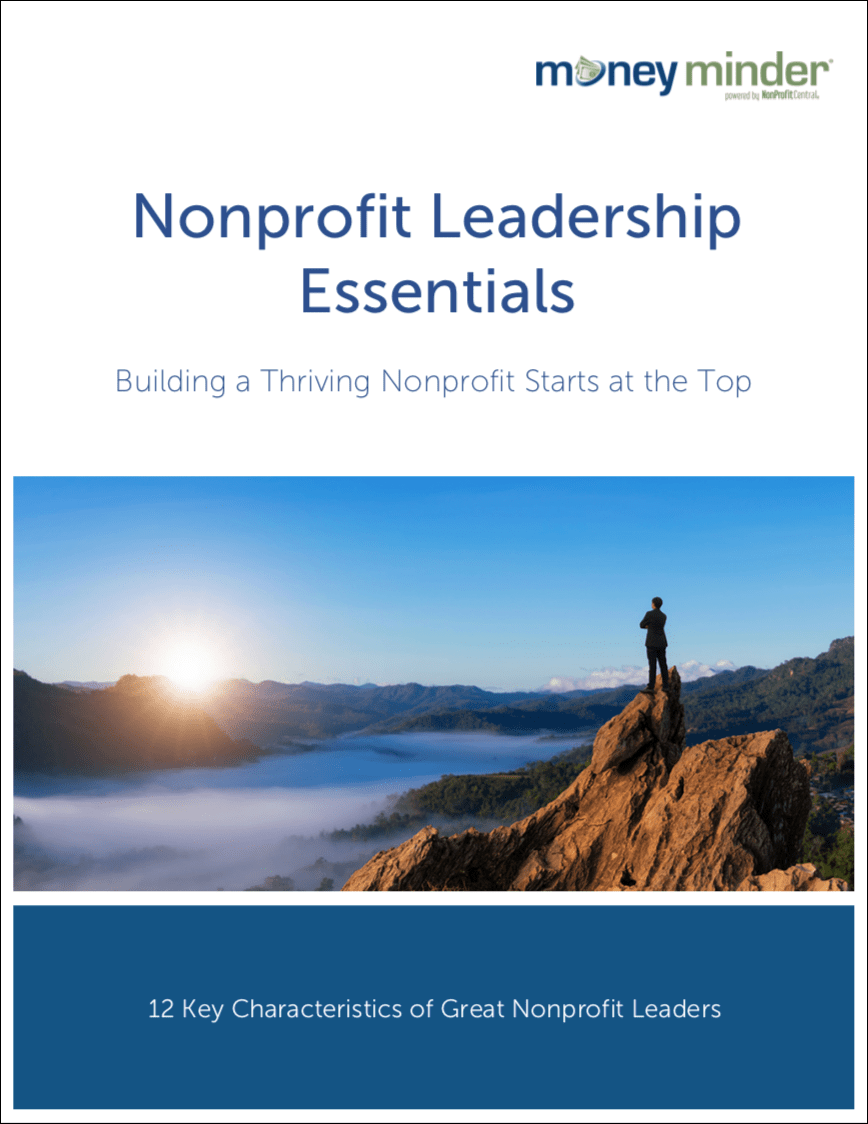 Free Guide Nonprofit Leadership Essentials MoneyMinder