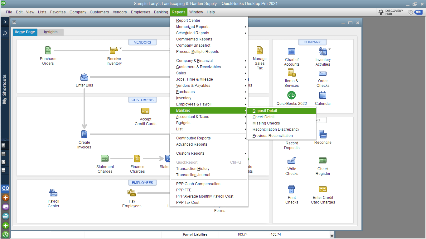 Quickbooks Pro Screenshots