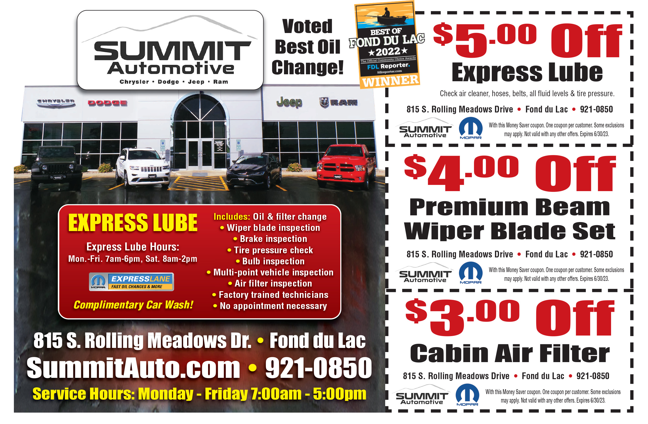 Summit Automotive Money Saver
